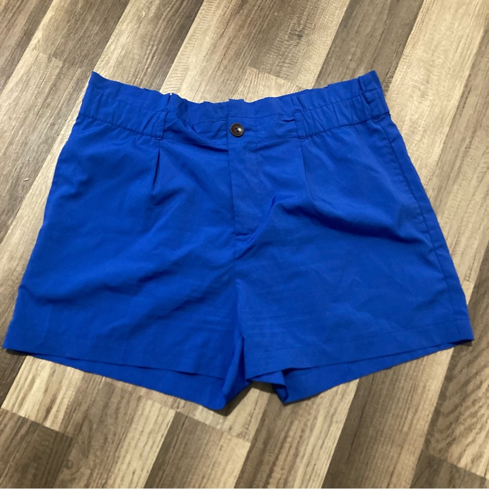 Ya Los Angeles Royal Blue Paper Bag Waist Shorts women’s size Medium
